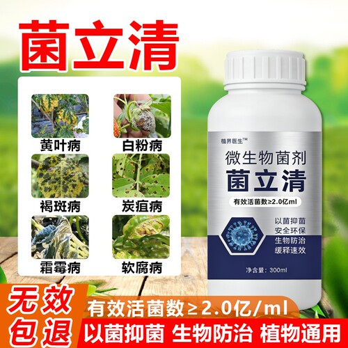 植物菌立清杀菌剂通用微生物菌剂盆栽绿植营养液花肥料室内花卉