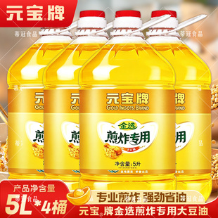 元宝煎炸大豆油5L餐饮优选商用炸鸡耐煎炸油食用油大桶精炼植物油