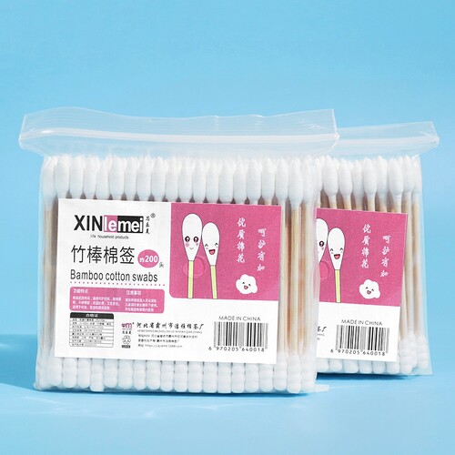 《棉签/日用/袋装AD1SQ0-尖头螺旋头棉签挖耳朵化妆卸妆用棉棒