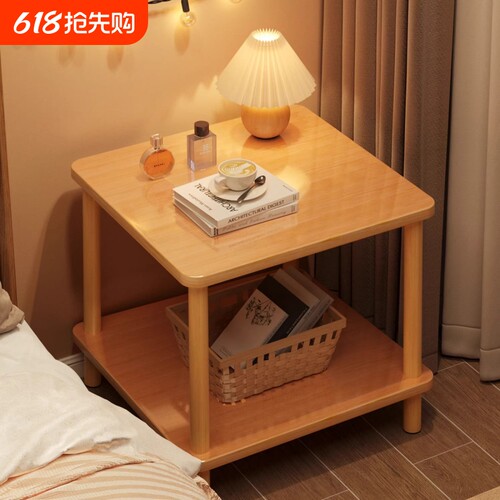 小型床头柜子置物架家用卧室床边柜替代品神器用夹缝窄边几客厅