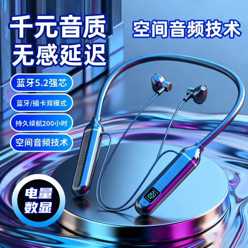 德国耳机蓝牙2025新款挂耳式气骨传导不入耳无线超长续航运动跑步