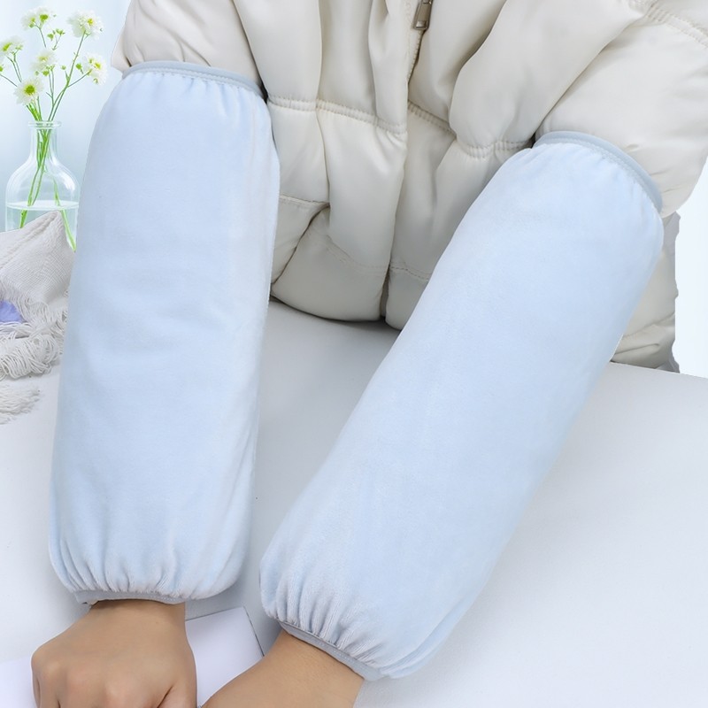 新款袖套套袖女加肥加大羽绒服成人袖粉色紫色米色蓝色精致简约