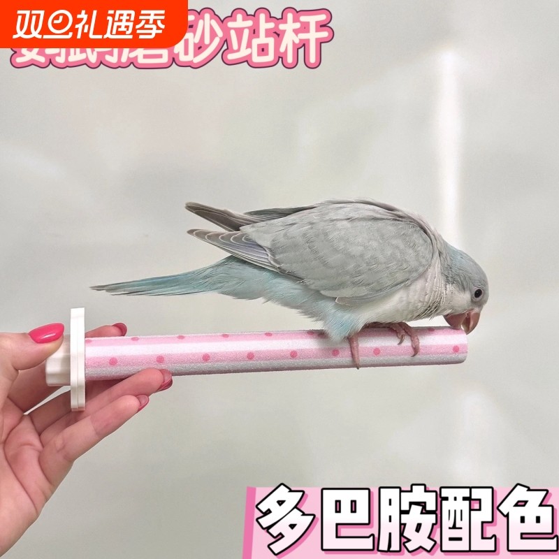 鹦鹉磨砂站杆小鸟磨嘴棒磨爪棒虎皮牡丹玄凤鸟笼配件玩具用品站棍