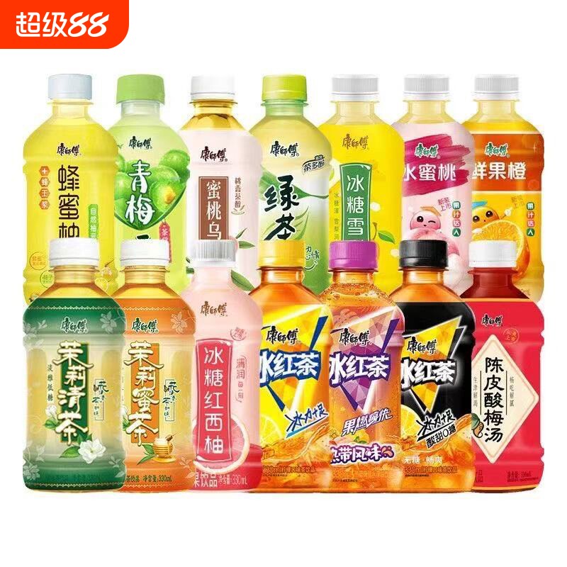 康师傅茉莉蜜茶冰红茶330ml*12瓶家庭装迷你商用办公室便携茶饮料图片