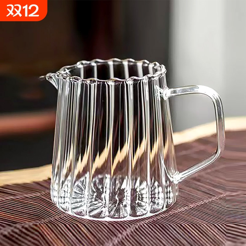 手冲咖啡壶云朵壶花茶分享壶耐冷热玻璃可爱壶公道杯花瓣茶具