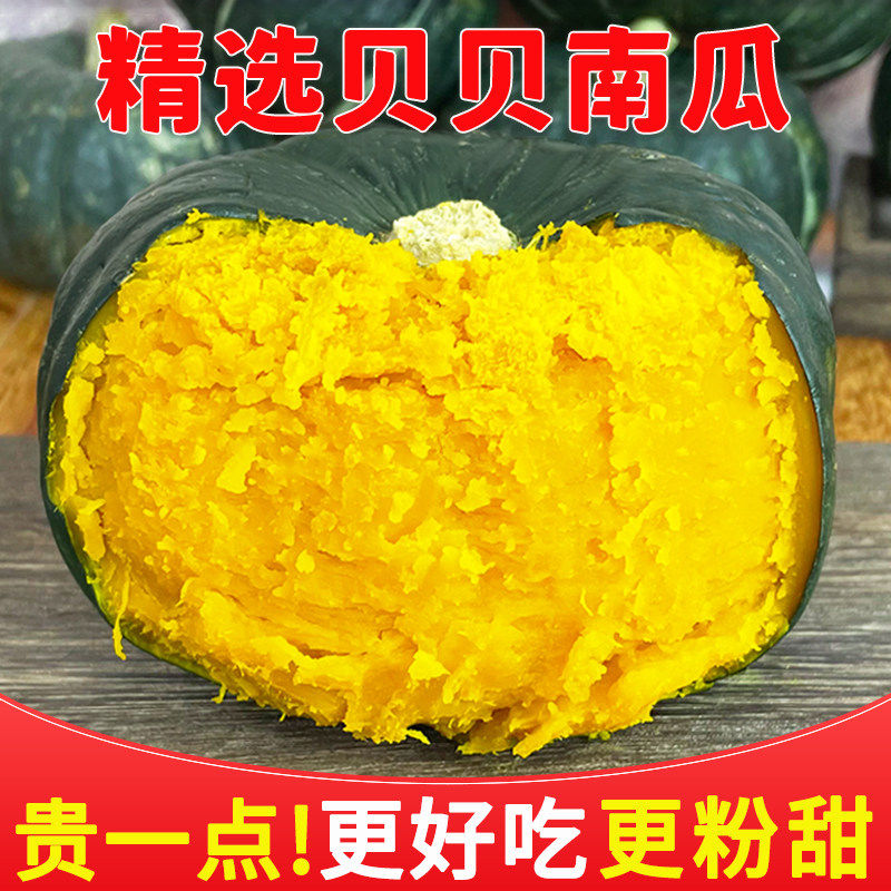 精选正宗贝贝南瓜板栗味新鲜5斤小老瓜粉糯甜山东蛋黄现摘