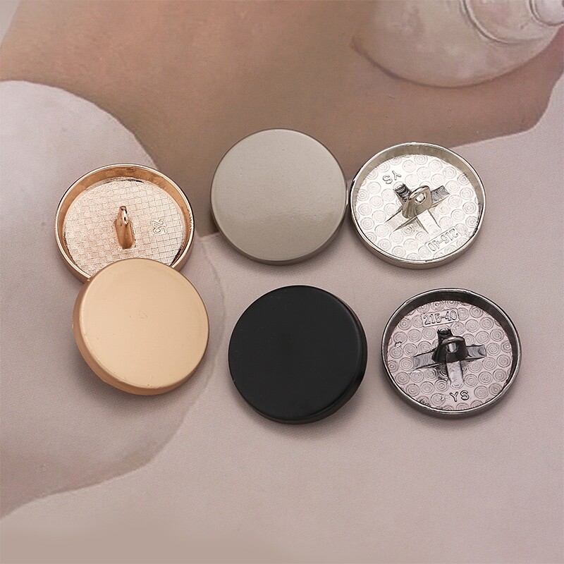 平面金属纽扣女衣服大衣扣子男士圆形西装袖扣风衣毛衣扣子配件