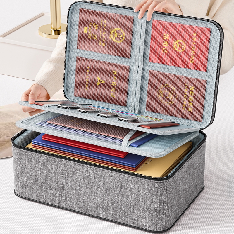 家庭证件收纳包家用户口本资料文件卡包整理箱袋房产证结婚证护照