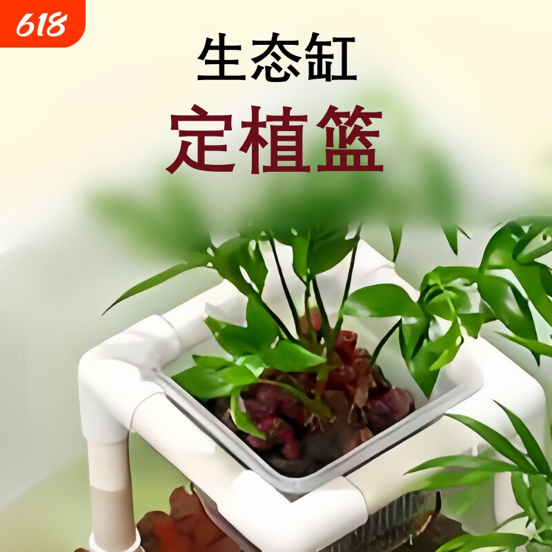 乌龟缸水培定植篮支架植物固定托架水草绿萝铜钱草种植篮螃蟹生态