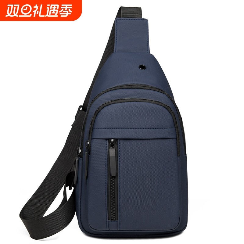 休闲男士胸包时尚单肩运动斜挎包多功能潮包斜背包小包邮差包男包