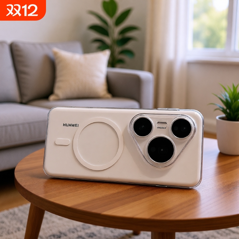 适用华为pura80pro手机壳新款pura70pro+透明磨砂磁吸p80ultra硬壳镜头精孔p70全包男女商务轻奢高级感超薄