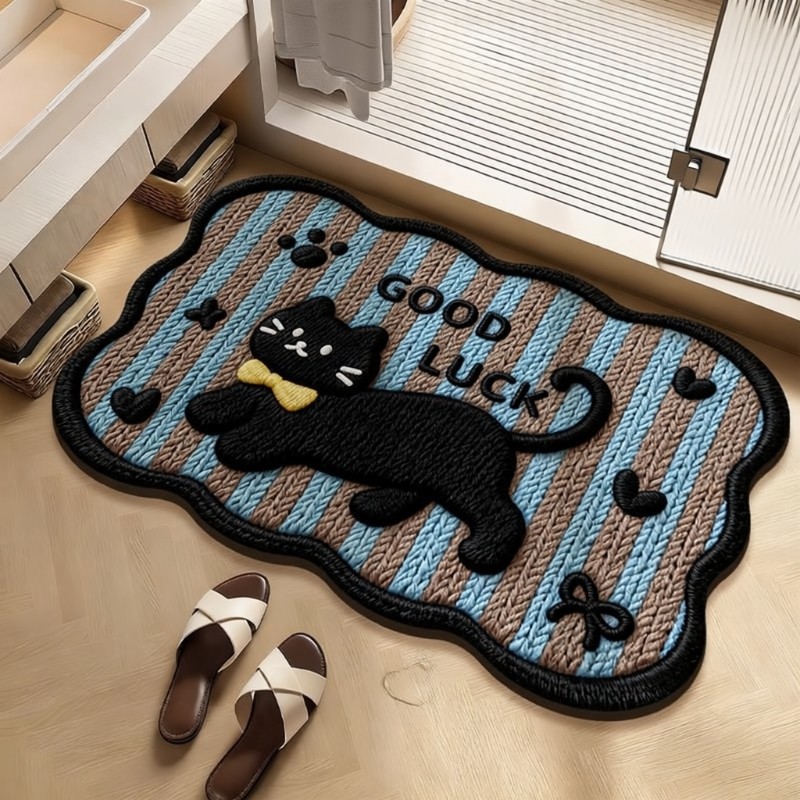 吸水硅藻浴室厕所地垫防滑门口脚垫速干卫生间地毯垫子卫浴耐脏