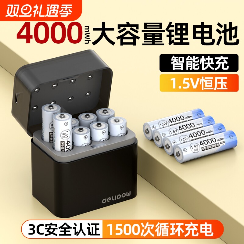 德力普5号充电锂电池可快充