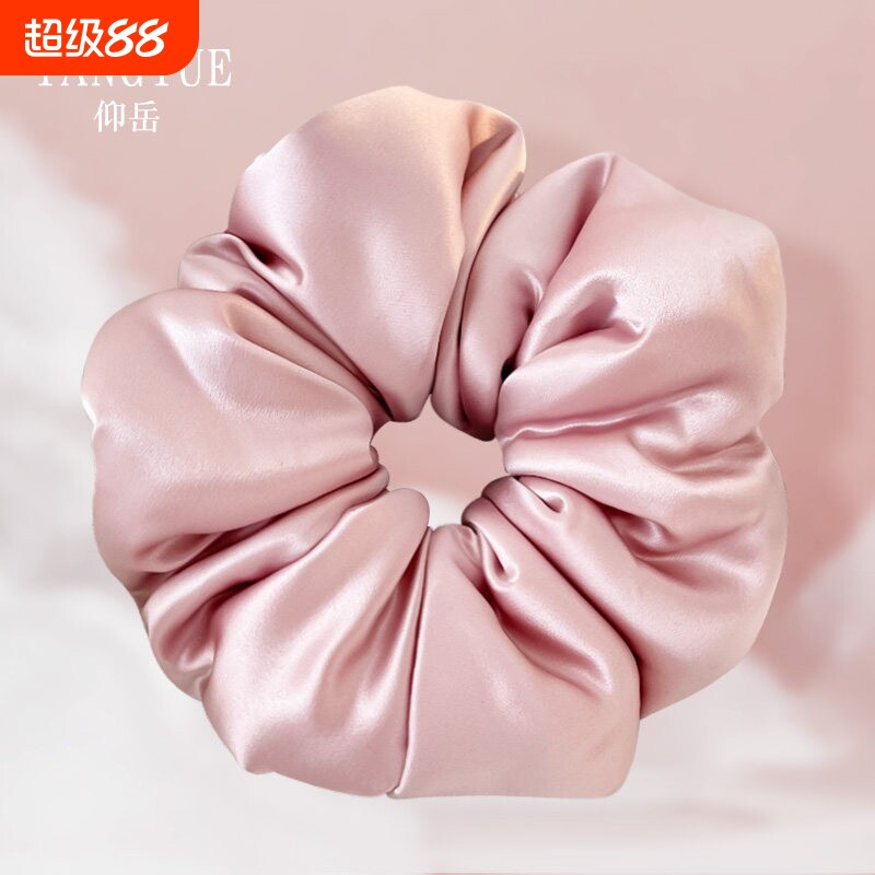 真丝枕头发圈睡眠褶皱花图片