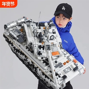 2025新品巨大款99A坦克积木模型儿童益智高难度拼装玩具兼容乐高