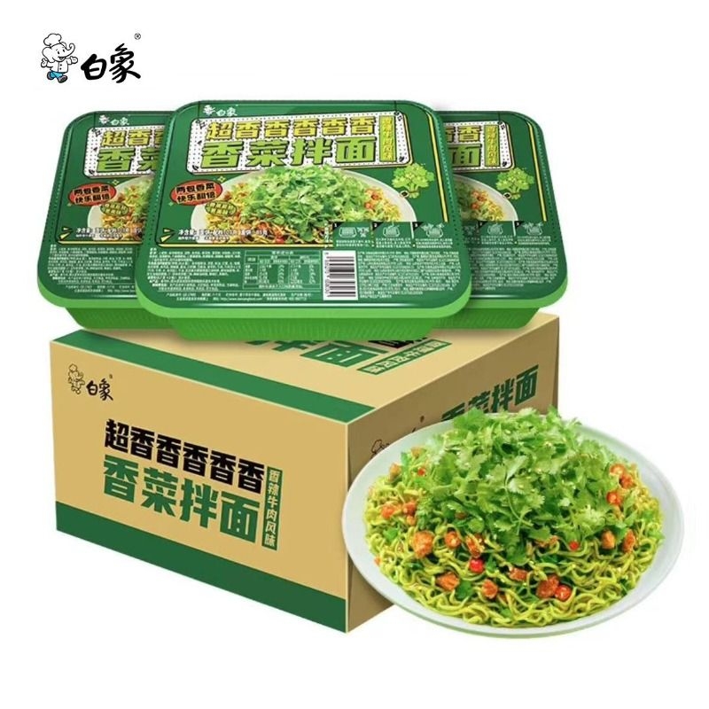 白象方便面香菜拌面泡面整箱