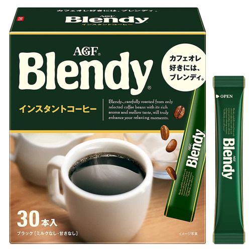 日本原装进口AGF Blendy布兰迪速溶黑咖啡浓香美式无蔗糖冷热冲泡