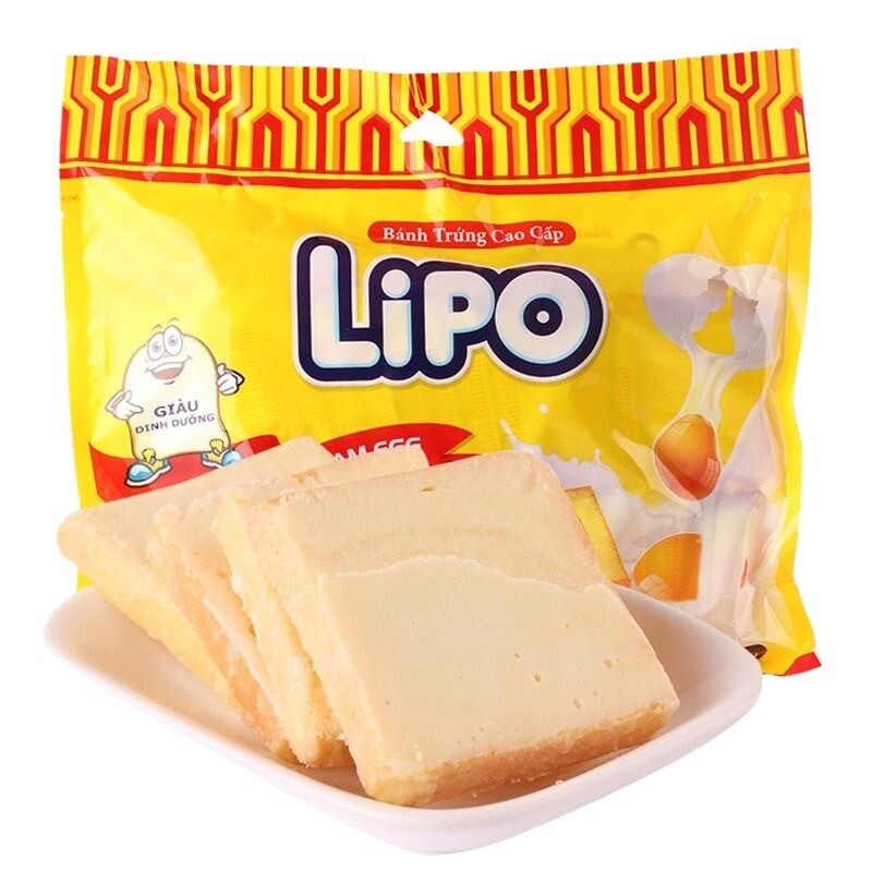 官旗直售Lipo面包干组合越南进口饼干小零食休闲食品小包装早餐