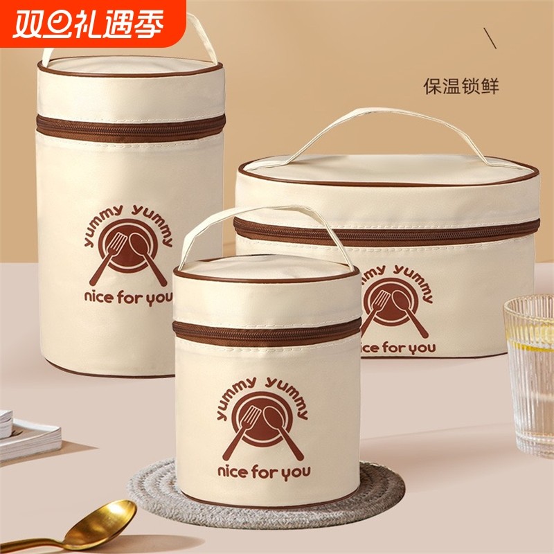 饭盒袋手提袋子保温袋饭盒包加厚铝箔包包上班族带饭餐包便当盒袋