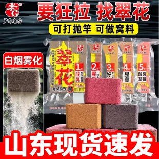 老G翠花鲢鳙方块饵料1号酸臭草莓2号6号酒香腥香野钓全能巨物方块