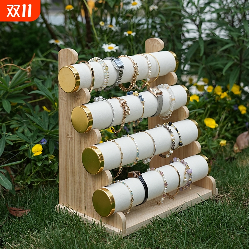三四层手链展示架阶梯手镯架手串手表收纳架头绳饰品首饰架手工