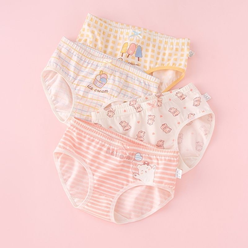 儿童内裤女童女孩三角棉短裤小童中大童a类棉夏季薄款不夹屁屁