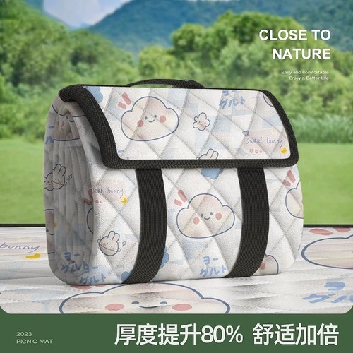 野餐垫防潮防水加厚野餐布草坪户外露营沙滩垫便携野炊地垫子折叠