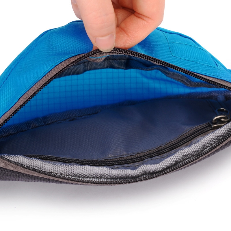 时尚户外运动健身胸包女尼龙布防水腰包男跑步单肩斜挎包厂家批发