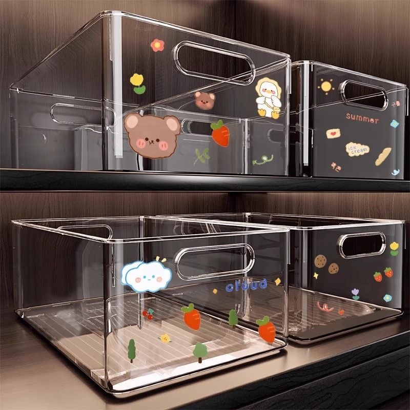 透明杂物收纳筐零食收纳盒