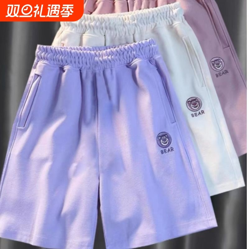 女童夏季短裤2025新款外穿纯棉女孩薄款洋气儿童五分裤中大童裤子