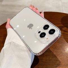 简约透明软壳适用iphone13promax苹果12手机壳14promax女11全包x/xr/xs硅胶6s/7/8plus防摔15新款13情侣16pro