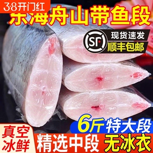 带鱼新鲜冷冻刀鱼中段特级东海小眼深海鱼鲜活海鲜冰鲜水产无冰