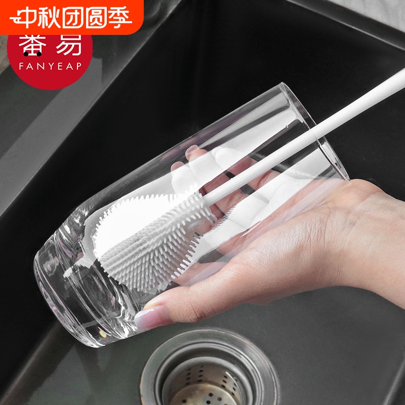 杯刷D1pf0-长柄洗杯刷清洁长柄小刷子缝隙刷可折叠小刷子工具