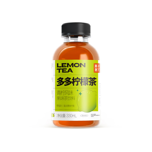 果子熟了多多柠檬茶芭乐茉莉风味330ml调味茶饮料绿茶好喝葡萄