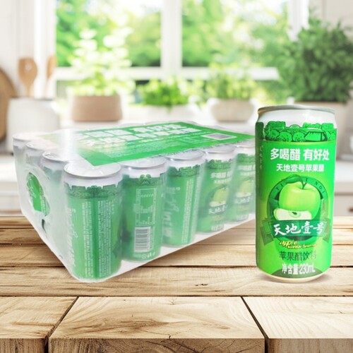 天地壹号 苹果醋饮料 230ml*6 酸爽解腻开胃清爽爽口