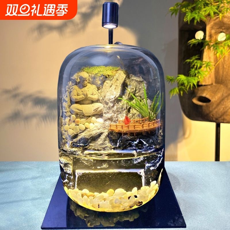 生态缸微景观森林懒人办公室盆栽宿舍桌面生态瓶真植物苔藓微景观