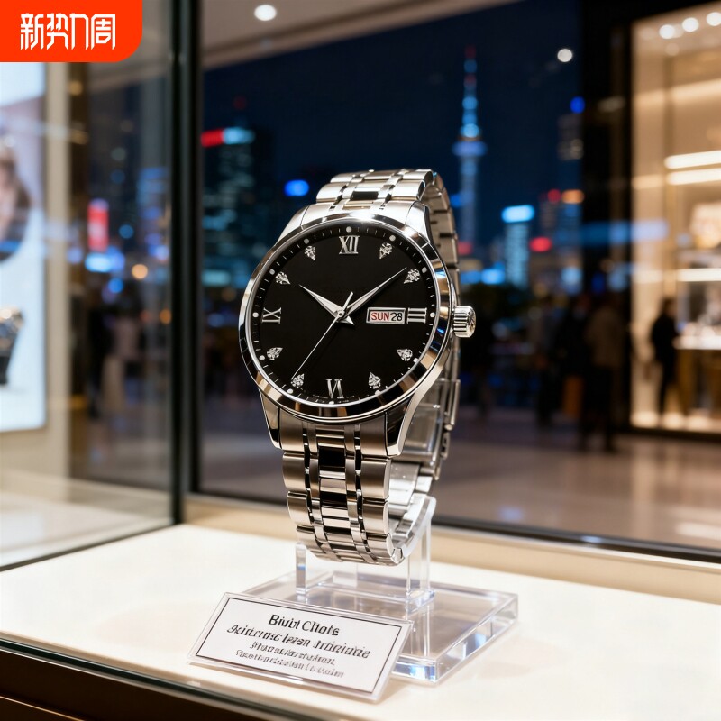 男士手表男正品名牌全自动非机械表男款商务防水石英腕表镂空夜光