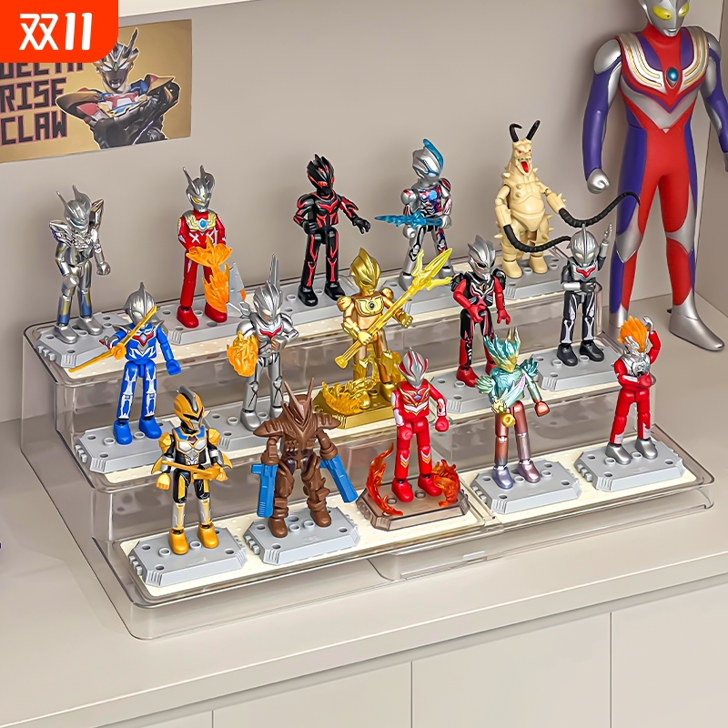 布鲁可专用展示盒伸缩手办架