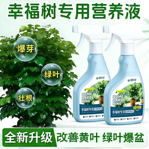 幸福树专用肥料营养液盆栽叶子干枯落叶黄叶氮磷钾植物元素园艺