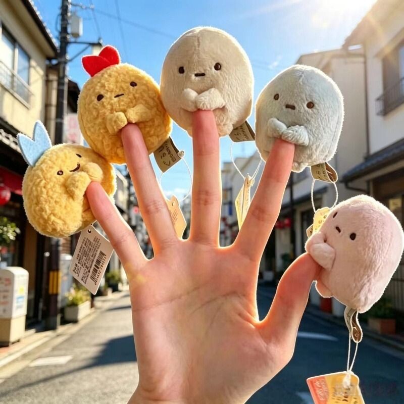 日本正版现货角落生物圆子手玉迷你毛绒公仔摆件玩偶礼物水色好物