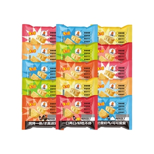 米多奇烤馍丁混合口味散装15包