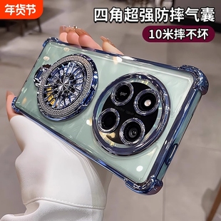 磁吸带支架适用荣耀x60pro手机壳荣耀x60新款镜头全包防摔气囊x50gt荣耀x50透明女高级感x40曲屏专用硅胶男套