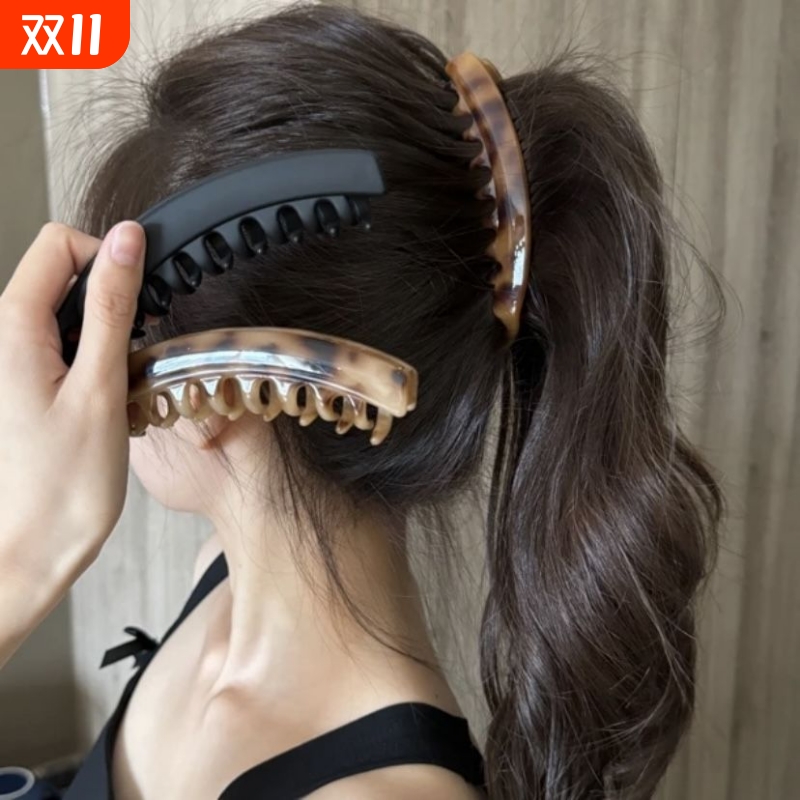 复古高马尾香蕉夹2025新款发夹自然蓬松显发量抓夹后脑勺盘发夹子