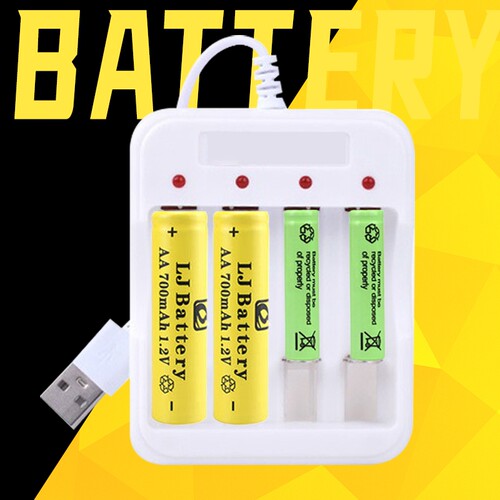 充电电池5号7号大容量玩具遥控器空调无线鼠标五号七号1.2v充电器