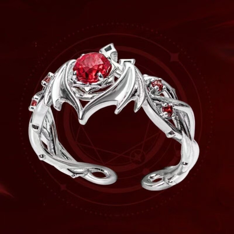 月下誓约·予爱以心誓约戒指游戏周边简约百搭高级二次元cos指环