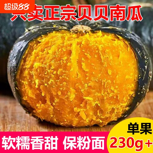 新鲜采摘正宗贝贝南瓜粉糯香甜板栗味现摘小南瓜好吃宝宝辅食包邮