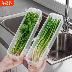 保鲜盒食品级大小葱香菜芫荽整根姜蒜面条鸡蛋收纳整理盒冰箱专用