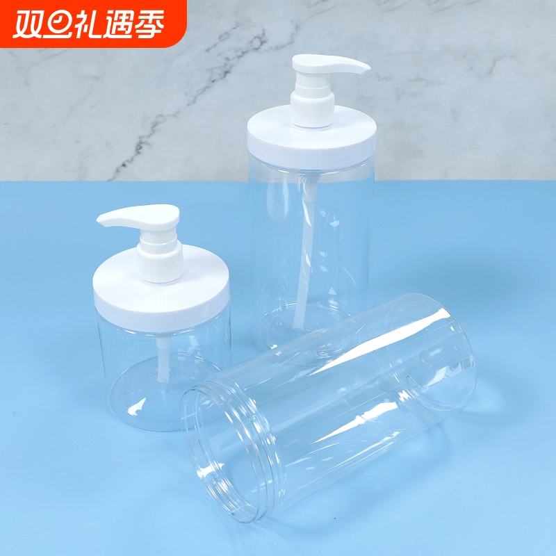 T分装瓶/按压C1vq0-家用沐浴露分装瓶大口径按压洗衣液分装瓶