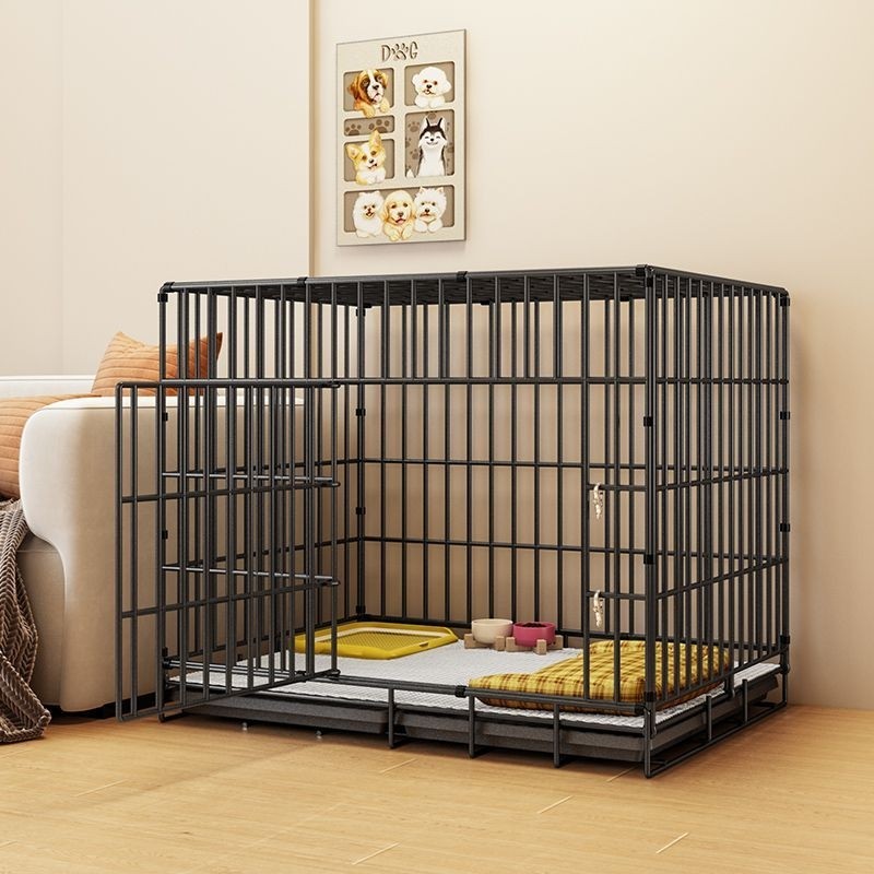 狗笼子大型中型犬室内带厕所分离加粗宠物笼金毛拉布拉多家用狗笼