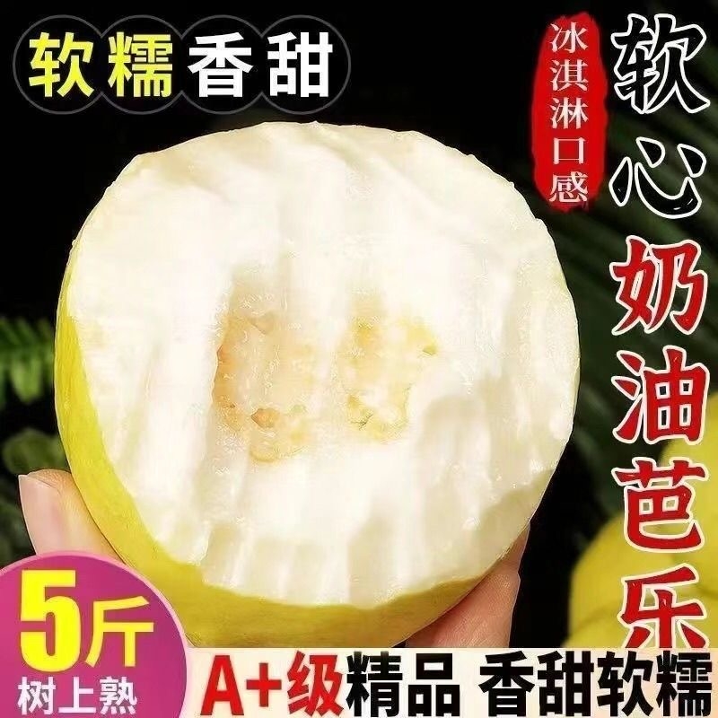 优质高山软糯软心奶油芭乐水果软白番石榴应当季新鲜白心老树芭乐